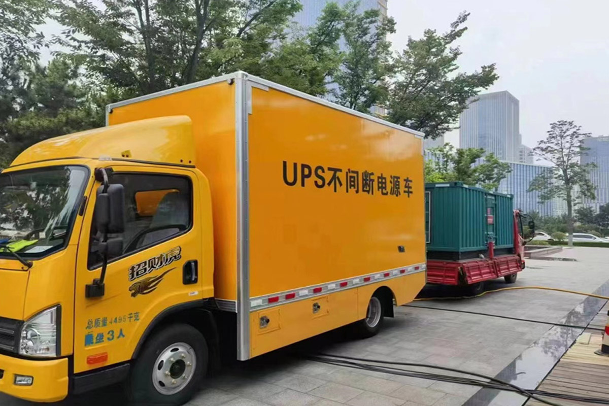 长征镇发电机租赁施工现场