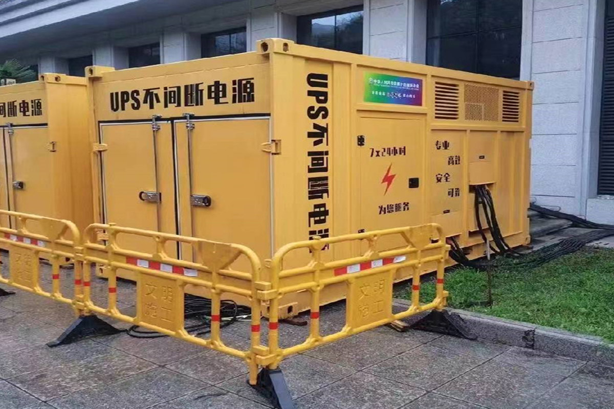 长征镇发电机租赁施工现场